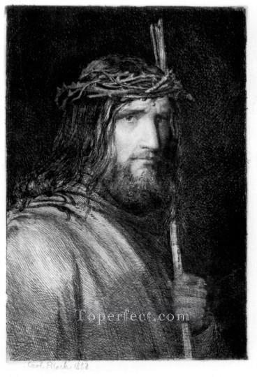 Retrato de Cristo Carl Heinrich Bloch Pintura al óleo